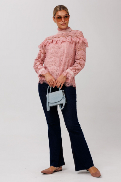 Блуза Anelli 1689 розовый_алмаз - фото 2