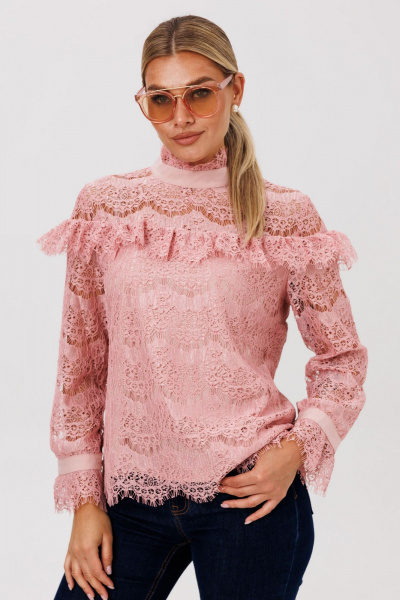 Блуза Anelli 1689 розовый_алмаз - фото 1