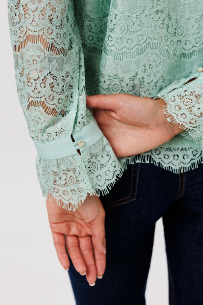 Блуза Anelli 1689 мятный_нефрит - фото 7