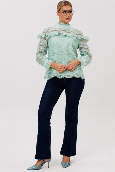 Блуза Anelli 1689 мятный_нефрит - фото 6