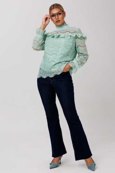 Блуза Anelli 1689 мятный_нефрит - фото 4