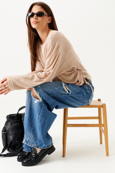 Джемпер ELLETTO 3899 бежевый - фото 10