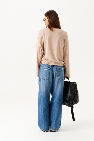 Джемпер ELLETTO 3899 бежевый - фото 7