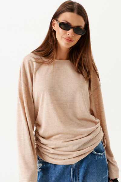 Джемпер ELLETTO 3899 бежевый - фото 4