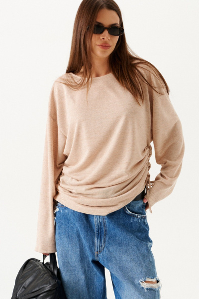 Джемпер ELLETTO 3899 бежевый - фото 3