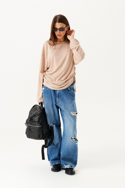 Джемпер ELLETTO 3899 бежевый - фото 2