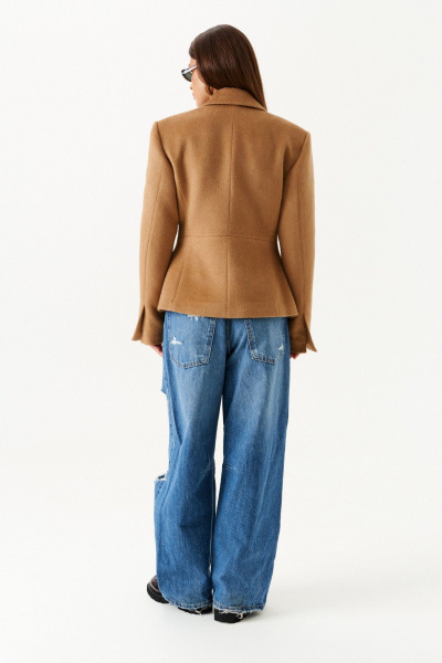 Жакет ELLETTO 3912 кэмел - фото 9