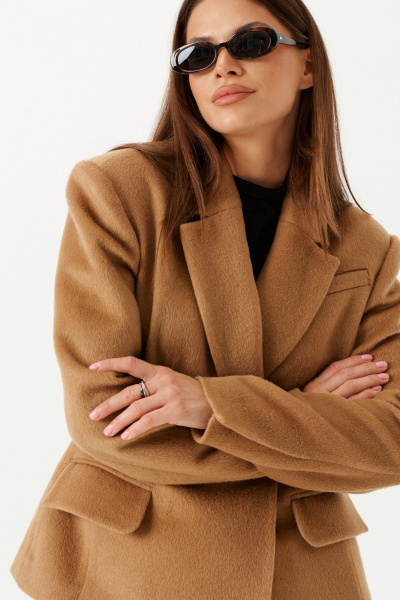 Жакет ELLETTO 3912 кэмел - фото 8