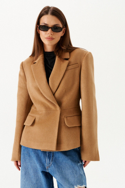 Жакет ELLETTO 3912 кэмел - фото 6