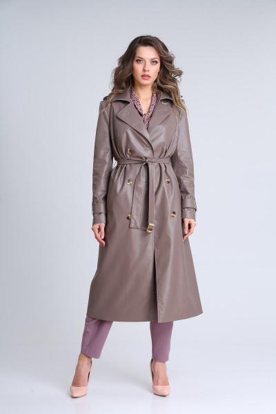 Плащ SandyNa 13962 лиловый - фото 3