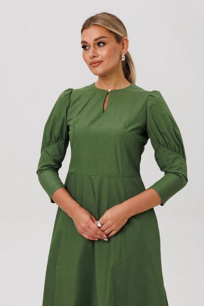 Платье Anelli 1647 дартмутский_зеленый - фото 6