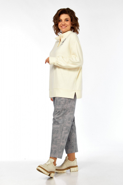 Брюки, джемпер Jurimex 3394 молоко-джинс - фото 3