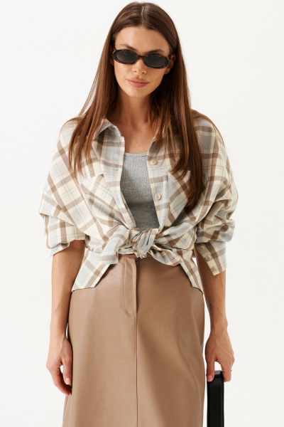 Блуза ELLETTO 3915 молочный - фото 7