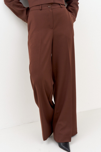 Брюки FAMA 24105-2 коричневый - фото 4