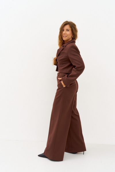 Брюки FAMA 24105-2 коричневый - фото 2