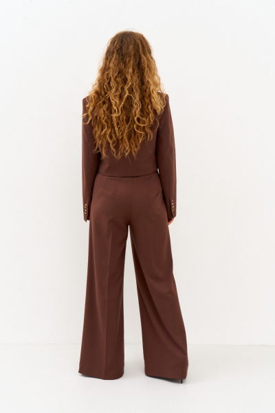 Жакет FAMA 24107 коричневый - фото 10