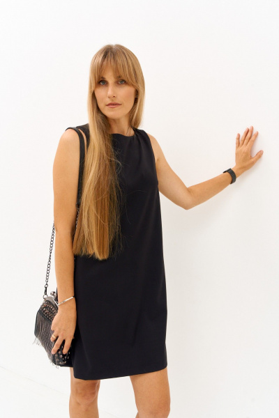 Платье FAMA 24110-1 чёрный - фото 2