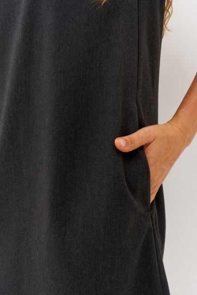 Платье FAMA 24110-2 графит - фото 4