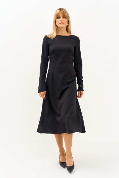 Платье FAMA 24113-1 чёрный - фото 1