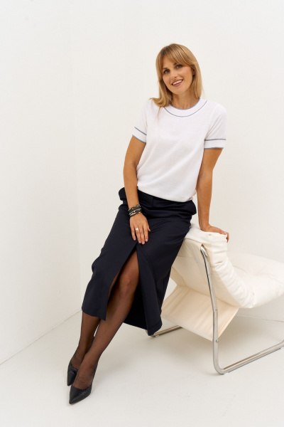 Джемпер FAMA 24114 молочный - фото 8