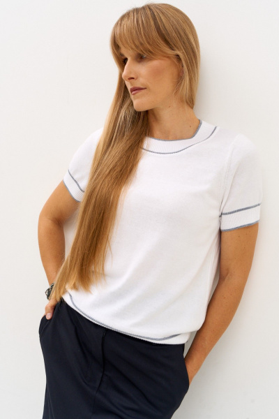 Джемпер FAMA 24114 молочный - фото 3