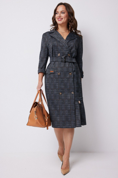 Платье Твой имидж 2237 синий - фото 3