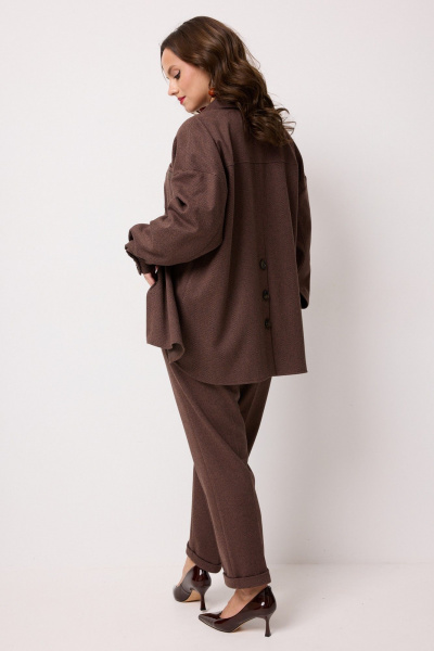 Брюки, рубашка Твой имидж 2244 шоколад - фото 6