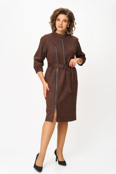 Платье, рубашка Bonna Image 861/2 коричневый - фото 7