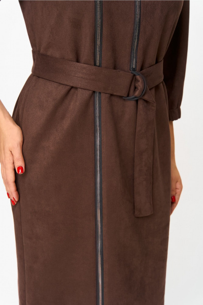 Платье, рубашка Bonna Image 861/2 коричневый - фото 3