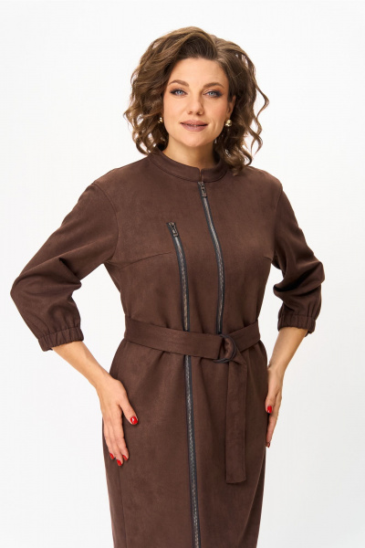 Платье, рубашка Bonna Image 861/2 коричневый - фото 2