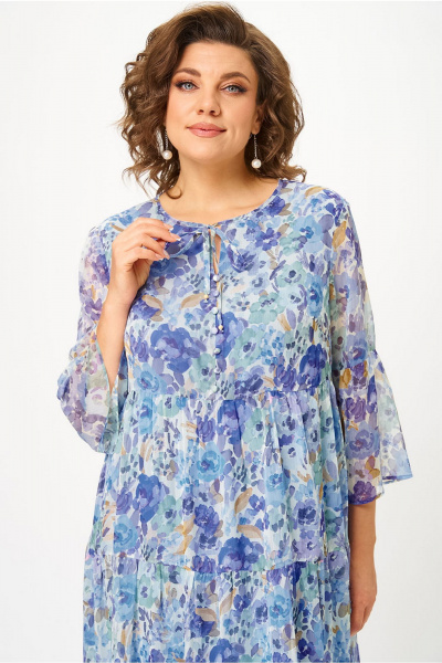 Платье Lady Style Classic 3007 синий_тон - фото 3