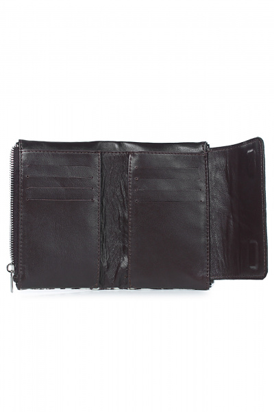 Портмоне Galanteya 9725.25с1914к45 ч.бел/коричн - фото 3