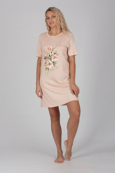 Сорочка Belarusachka С3785В пудра - фото 1