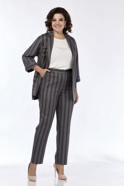 Блуза, брюки, жакет Lady Style Classic 2336 хаки - фото 3