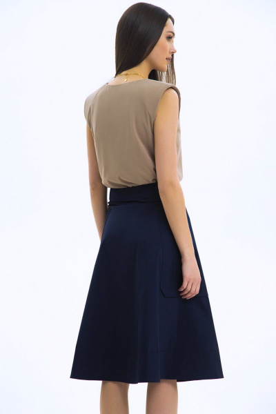 Юбка LaVeLa L20238 темно-синий - фото 2