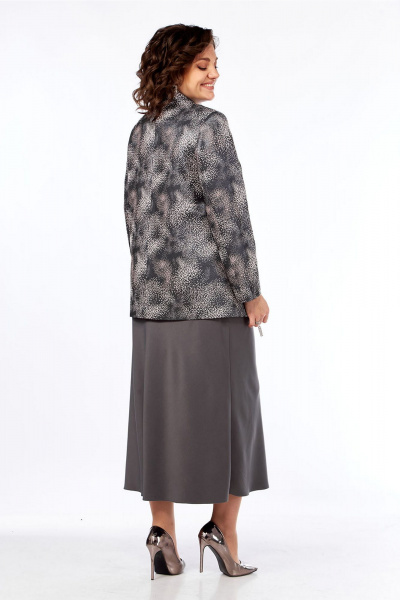 Жакет, платье Lady Style Classic 3029 кофейный - фото 8