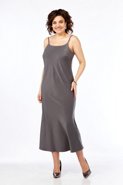 Жакет, платье Lady Style Classic 3029 кофейный - фото 6