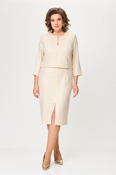Платье Lady Style Classic 2903 бежевый - фото 1