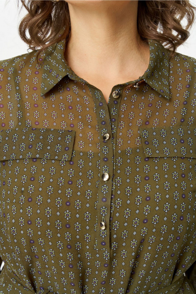 Платье Lady Style Classic 1961/2 хаки - фото 8