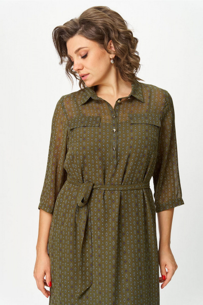 Платье Lady Style Classic 1961/2 хаки - фото 4
