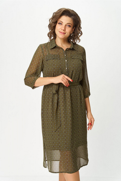 Платье Lady Style Classic 1961/2 хаки - фото 3