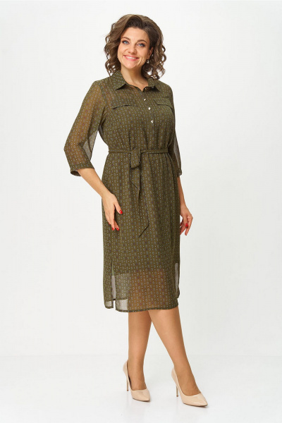 Платье Lady Style Classic 1961/2 хаки - фото 1