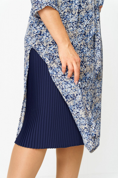 Платье Lady Style Classic 1861/6 синий - фото 5