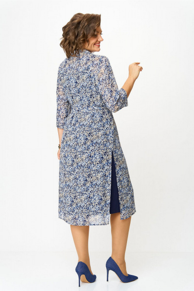 Платье Lady Style Classic 1861/6 синий - фото 4