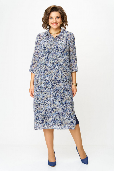 Платье Lady Style Classic 1861/6 синий - фото 2