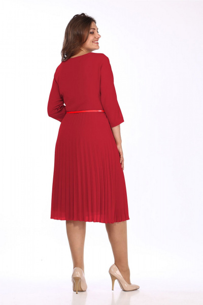 Платье Lady Style Classic 2685 красный - фото 3