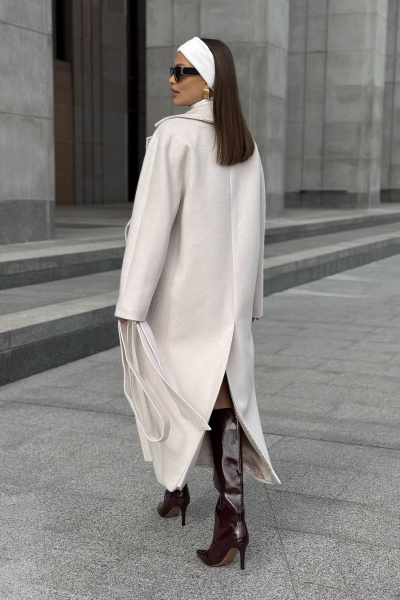 Пальто DAVA 7002 жемчужный - фото 8