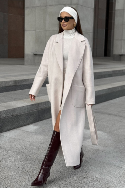 Пальто DAVA 7002 жемчужный - фото 6