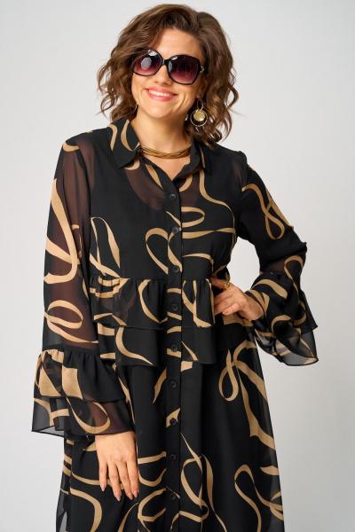 Платье EVA GRANT 7122 принт_ленты - фото 14