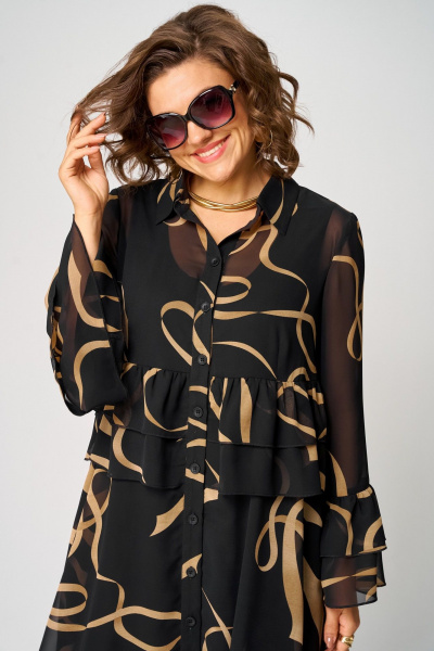 Платье EVA GRANT 7122 принт_ленты - фото 13